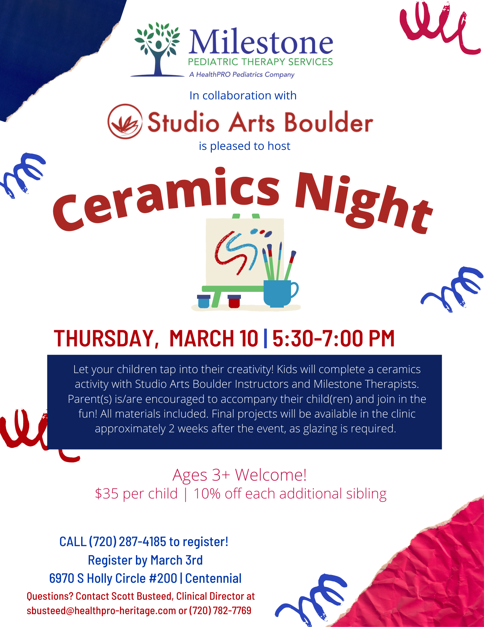 Ceramics Night Centennial - March 10